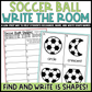 Soccer Ball Shapes Write the Room | 2D Shapes Recognition & Name Writing