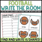 Football Shapes Write the Room | 2D Shapes Recognition & Name Writing