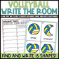 Volleyball Shapes Write the Room | 2D Shapes Recognition & Name Writing