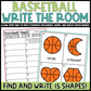 Basketball Shapes Write the Room | 2D Shapes Recognition & Name Writing
