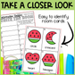 Watermelon Shapes Write the Room | 2D Shapes Recognition & Name Writing