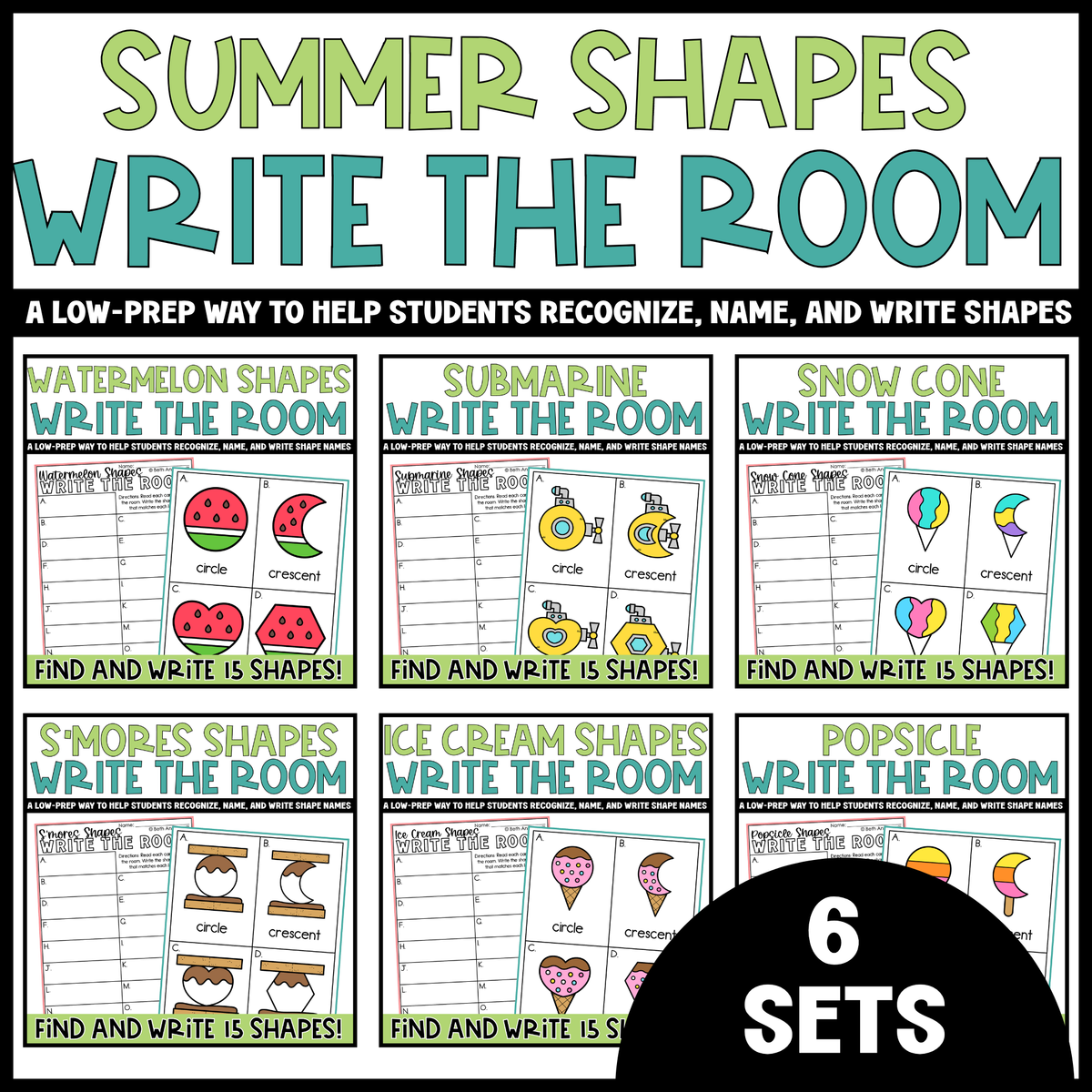 Shapes Write the Room Mega Bundle