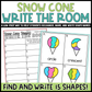 Snowcone Shapes Write the Room | 2D Shapes Recognition & Name Writing