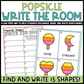 Popsicle Shapes Write the Room | 2D Shapes Recognition & Name Writing