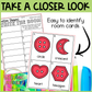 Button Shapes Write the Room | 2D Shapes Recognition & Name Writing