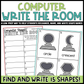 Computer Shapes Write the Room | 2D Shapes Recognition & Name Writing