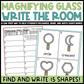 Magnifying Glass Shapes Write the Room | 2D Shapes Recognition & Name Writing
