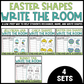 Easter Shapes Write the Room Bundle | 2D Shapes Recognition & Name Writing