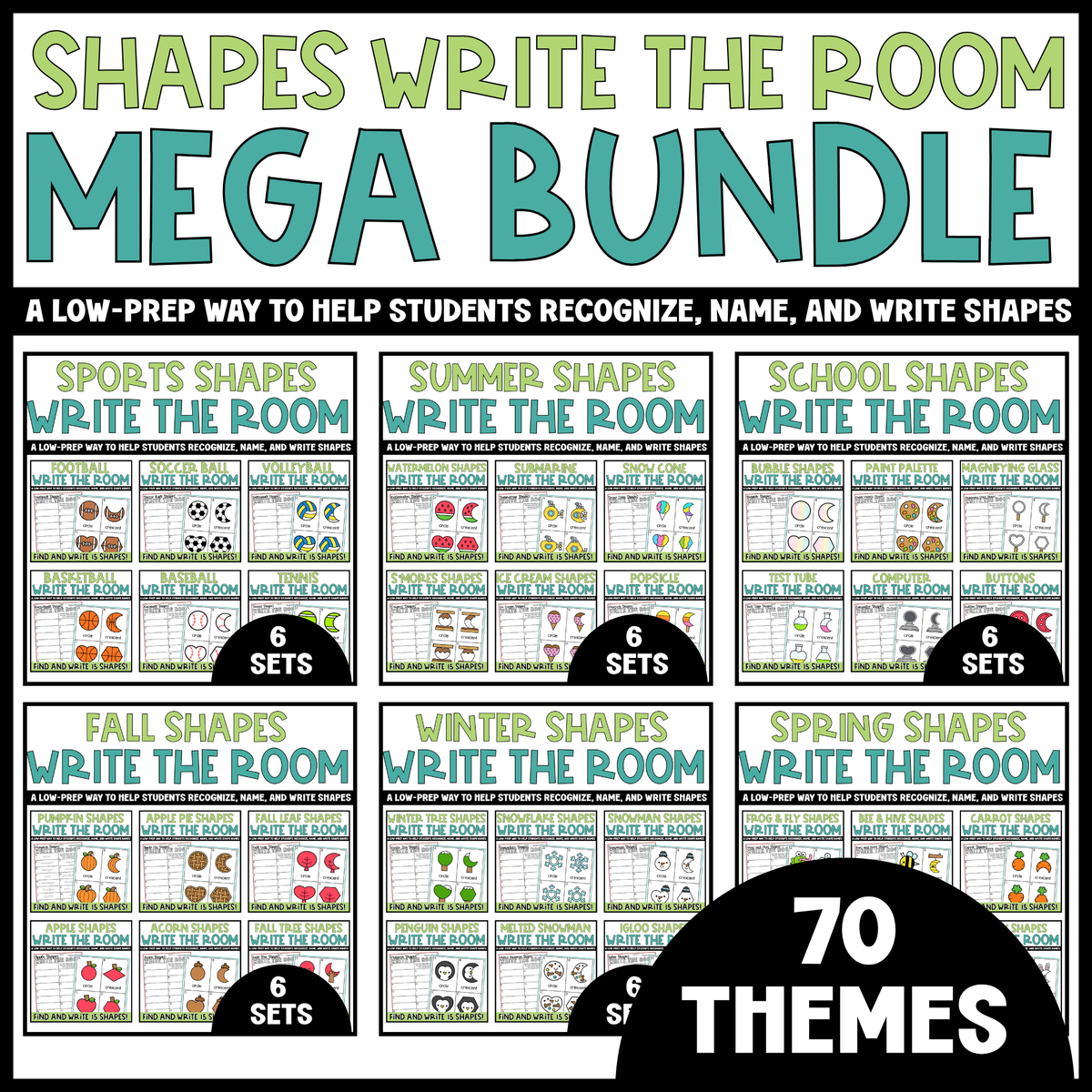 Shapes Write the Room Mega Bundle