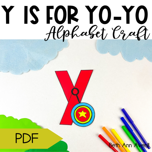 Letter y is for yo-yo craftivity letter of the week Alphabet Craft