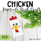 Chicken Popsicle Stick Craft