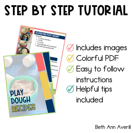 30+ Play Dough Recipes for Kids Ebook
