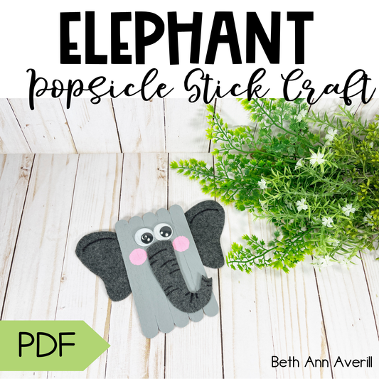 Elephant Popsicle Stick Craft