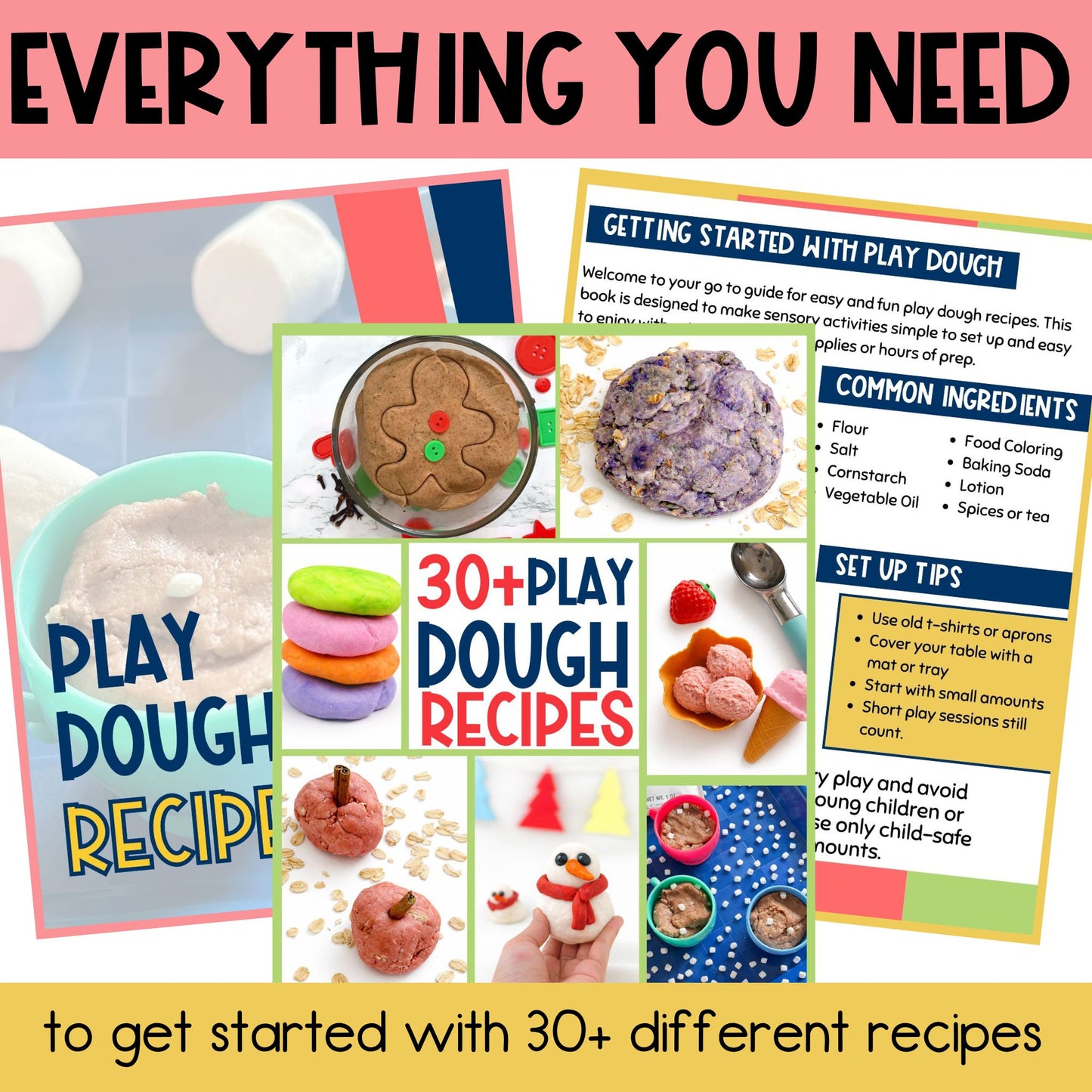 30+ Play Dough Recipes for Kids Ebook