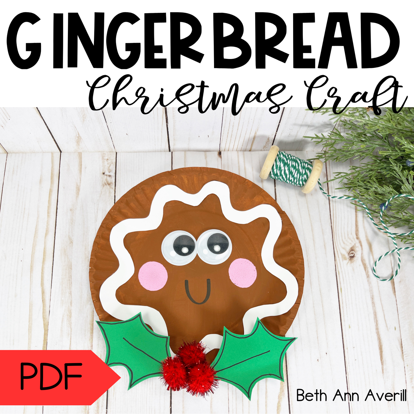 Paper Plate Gingerbread