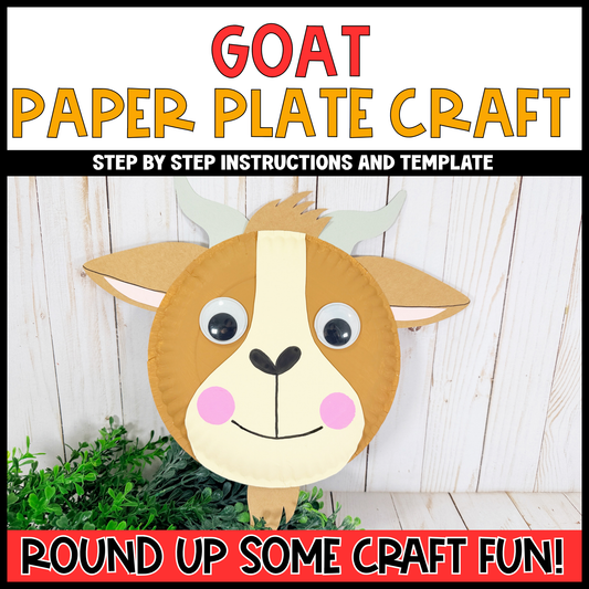 Goat Paper Plate Craft - On the Farm