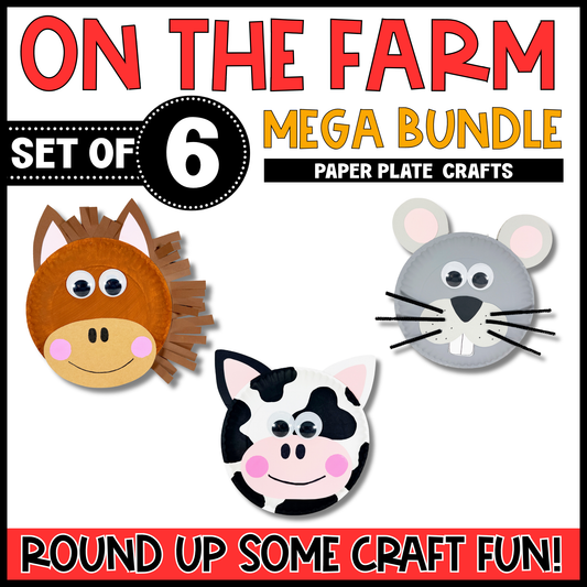On the Farm Paper Plate Craft Bundle