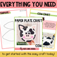 Cow Paper Plate Craft - On the Farm