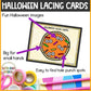 Halloween Cookies Lacing Cards for Preschoolers Fine Motor Skills for Centers