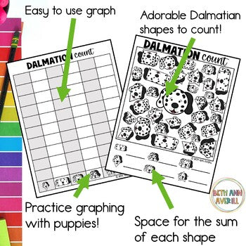 Fire Safety Count and Graph Activity Math Centers for Kindergarter