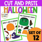 Halloween Cut and Paste Activities for Kindergarten Fine Motor Centers