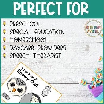 Arctic Animal Cut and Paste Activities Winter Crafts First Grade