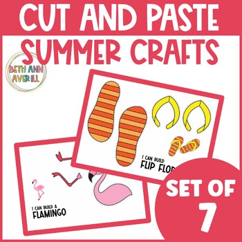 Summer Cut and Paste Crafts Activities Summer Kindergarten Activity for Centers