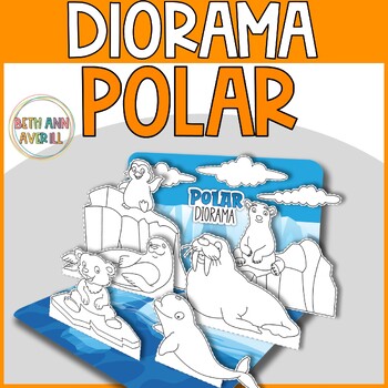 Polar Habitat Diorama Printable Craft Activity Arctic Theme Diorama Project