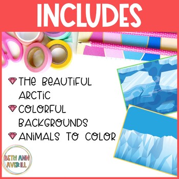 Polar Habitat Diorama Printable Craft Activity Arctic Theme Diorama Project