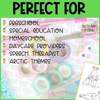 Polar Habitat Diorama Printable Craft Activity Arctic Theme Diorama Project