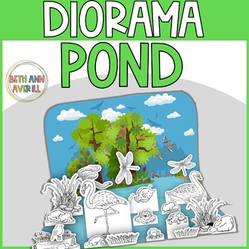 Pond Habitat Diorama Craftivity Pond Life Theme From the Pond Spring Craft