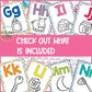 Rainbow Pop and Dot Alphabet Posters Spotted Brights Classroom Decor