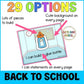 Back to School Play Dough Mats Activities for First Day of School Playdough