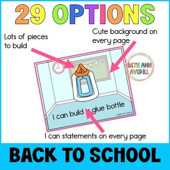 Back to School Play Dough Mats Activities for First Day of School Playdough