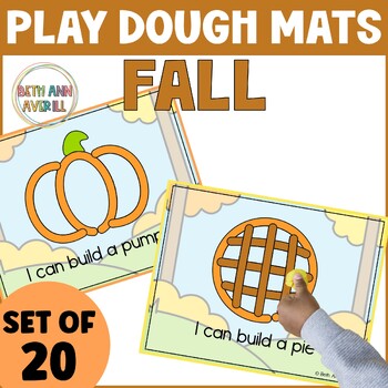 Fall Play Dough Mats Fine Motor Activities for September