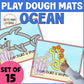 Ocean Animals Activities Play Dough Mats Fine Motor for Shark Week