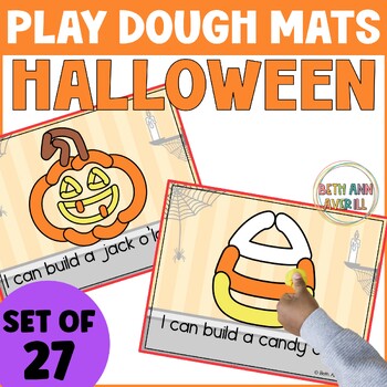 Halloween Activities Play Dough Mats Fine Motor for October