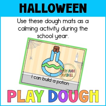 Halloween Activities Play Dough Mats Fine Motor for October