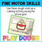 Thanksgiving Play Dough Mats for November Fine Motor Skills Centers