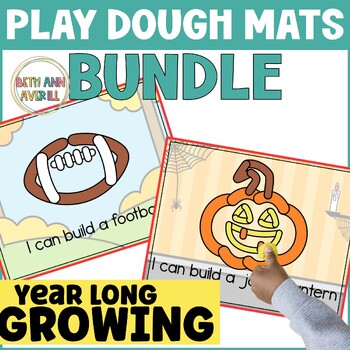 Play Dough Mats Activities for All Year Long Bundle including Fall