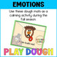 Thanksgiving Emotion Play Dough Mats for November SEL Centers Calm Down Corners
