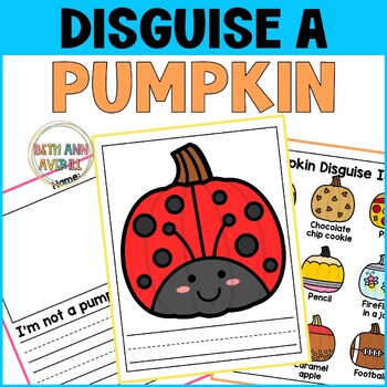 Disguise a Pumpkin Craft Activity for Halloween Bulletin Board Decor Writing