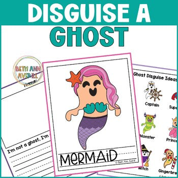 Disguise a Ghost Craft Activity for Halloween Bulletin Board Decor