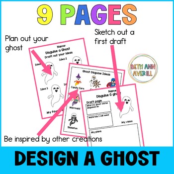 Disguise a Ghost Craft Activity for Halloween Bulletin Board Decor