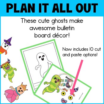 Disguise a Ghost Craft Activity for Halloween Bulletin Board Decor