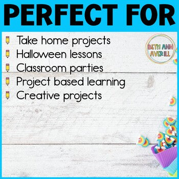 Disguise a Ghost Craft Activity for Halloween Bulletin Board Decor