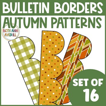 Autumn Leaves Thanksgiving Patterns Bulletin Board Borders Classroom Decor