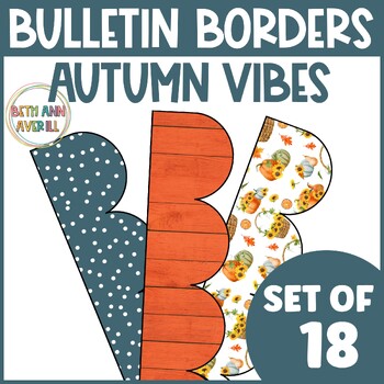 Autumn Vibes Thanksgiving Bulletin Board Borders Classroom Decor