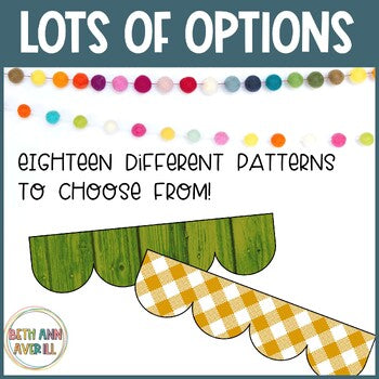 Autumn Vibes Thanksgiving Bulletin Board Borders Classroom Decor