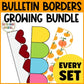 Printable Bulletin Board Borders for Christmas, Thanksgiving, and Winter